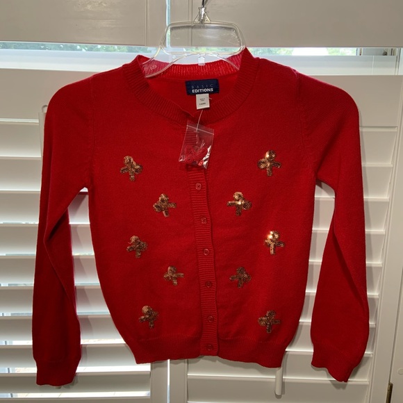 Girls Red Soft Knit Sweater Size 6/6x - Picture 4 of 4